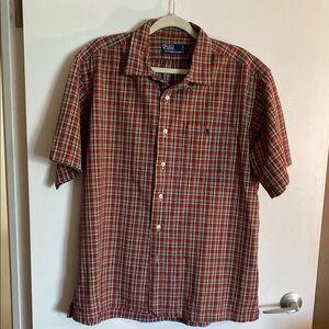 Polo by Ralph Lauren Red and Green Casual Shirt